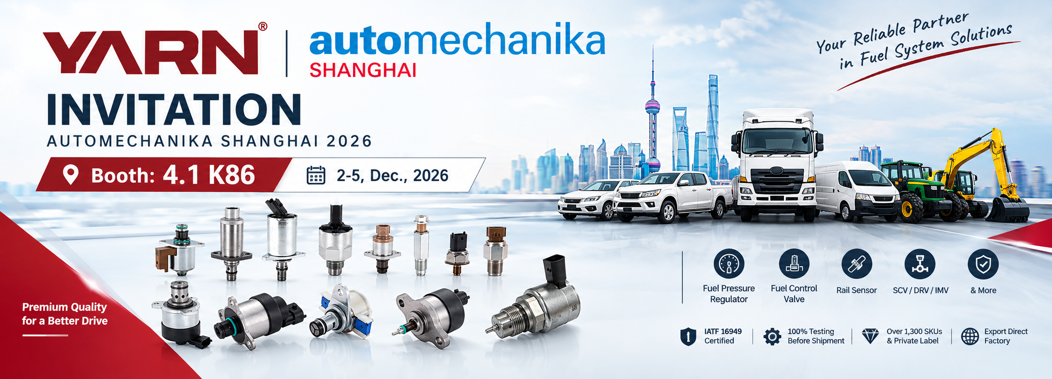 yarndisel-automechanika shanghai 2026 invitation